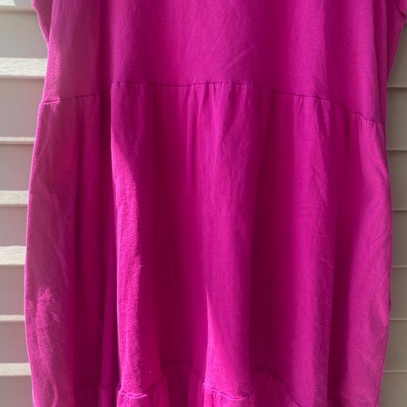 Time and Tru Pink Flutter Sleeve Tiered Sundress - Picture 3 of 8